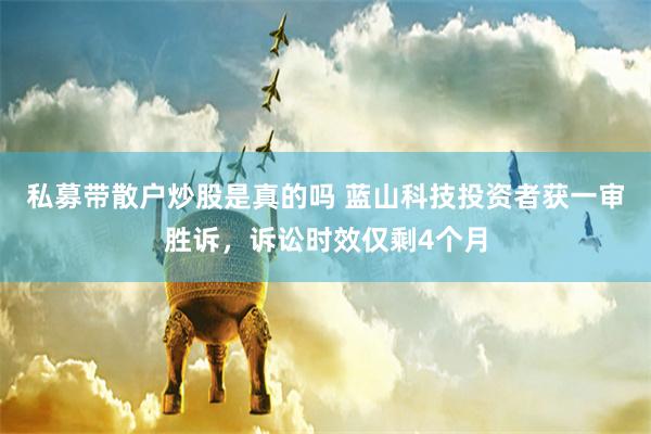 私募带散户炒股是真的吗 蓝山科技投资者获一审胜诉，诉讼时效仅剩4个月